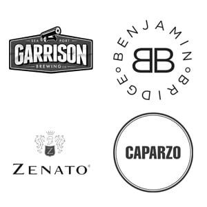 Garrison Brewing Benjamin Bridge Zenato Caparzo Logos
